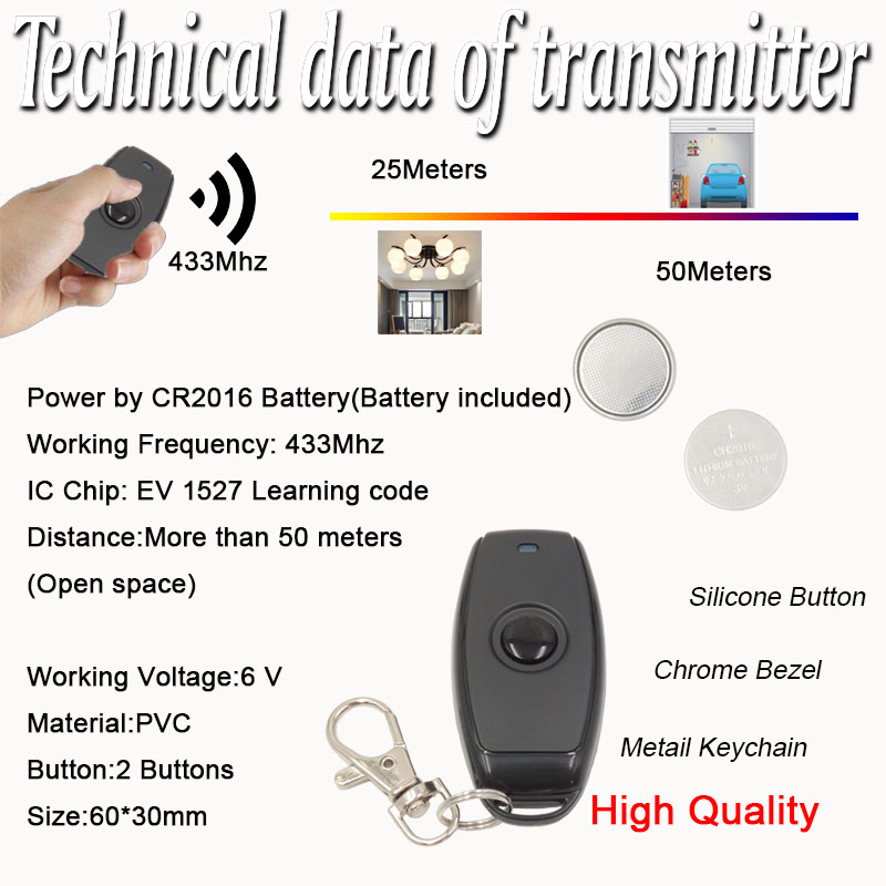 433mhz DC 3.6V 6V 12V 24V 1CH  - Relay Module 1 Channel 评论和价格