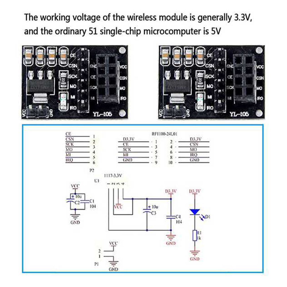 5Pcs NRF24L01 Wireless Adapter - Nrf24L01 评论和价格