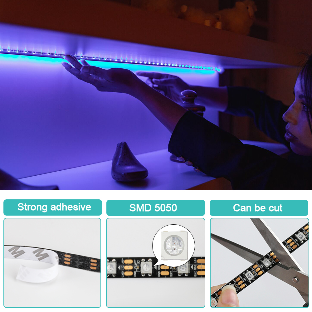WS2812B Led Lights DC5V Smart  - Ws2812B Strip 5V 评论和价格